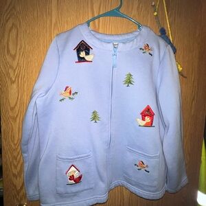 Breckenridge Light Blue Embroidered Jacket